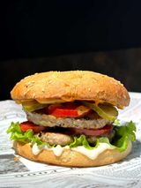 Double chicken burger