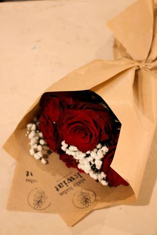 Bukiet mały z czerwonych róż