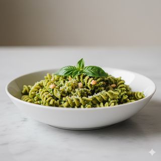 Fusilloni al pesto genovese