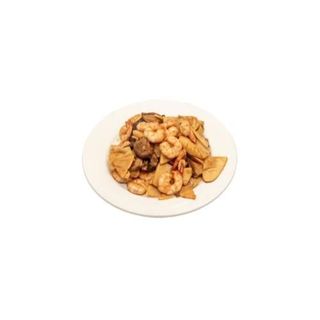 Gambas Con Bambú Y Setas Chinas