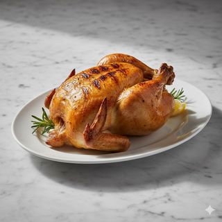 Pollo entero sin patatas