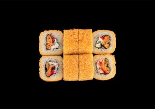 Горячий ролл "Лосось терияки" (280г/8 шт.)