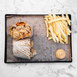 Burritos poulet avec Frites