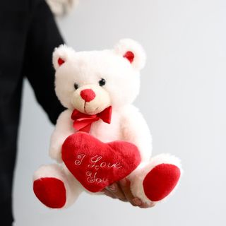 Miś biały "I Love You"