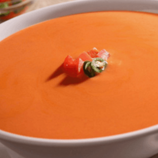 Sopa De Tomate Con Pollo