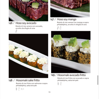 Hosomaki avocado fritto