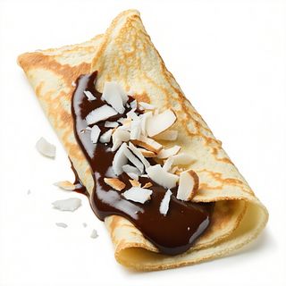 Crêpe con Nutella e granella di cocco