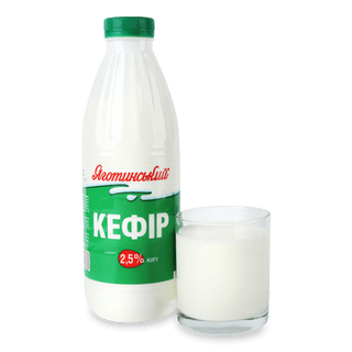 Кефір «Яготинський» 2,5%, пляшка (850г)
