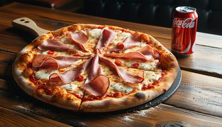 Pizza Jambon + Cannette