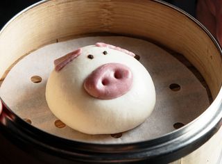 Curry pig bao - un pezzo