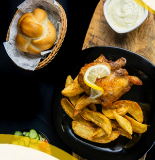 Meniu sfert pui la rotisor