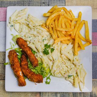 Plat chicken sauce blanche