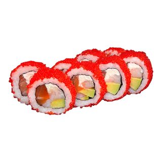 California z łososiem i krewetkami