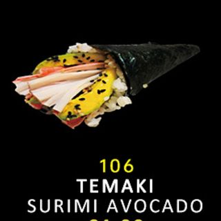 106 Τemaki surimi avocado