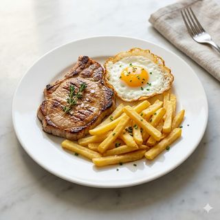 Plato De Lomo A La Plancha