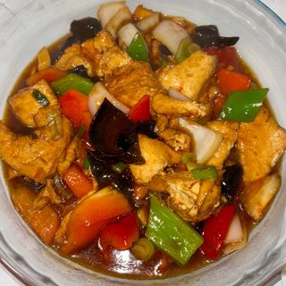 Tofu frito de la casa