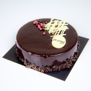 Pastel chocolate negro texturas pequeño (400 gr.)