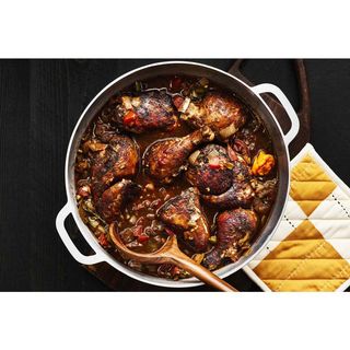 Carribean Brown Chicken Stew