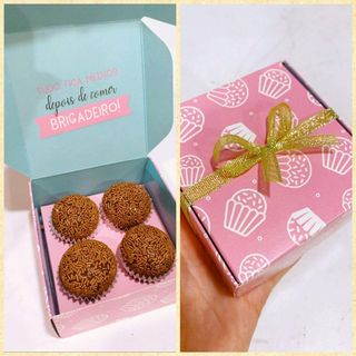 Caixa de Brigadeiros Tradicionais 4 unidades