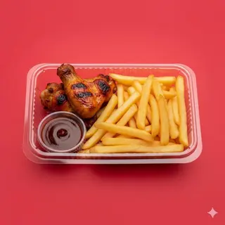 Chips + Chicken Wings (2Pcs)