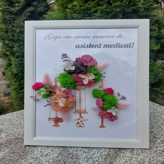 Tablou cu Licheni Asistent Medical- 20x30