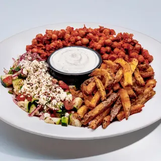 Plato kebab Nohut