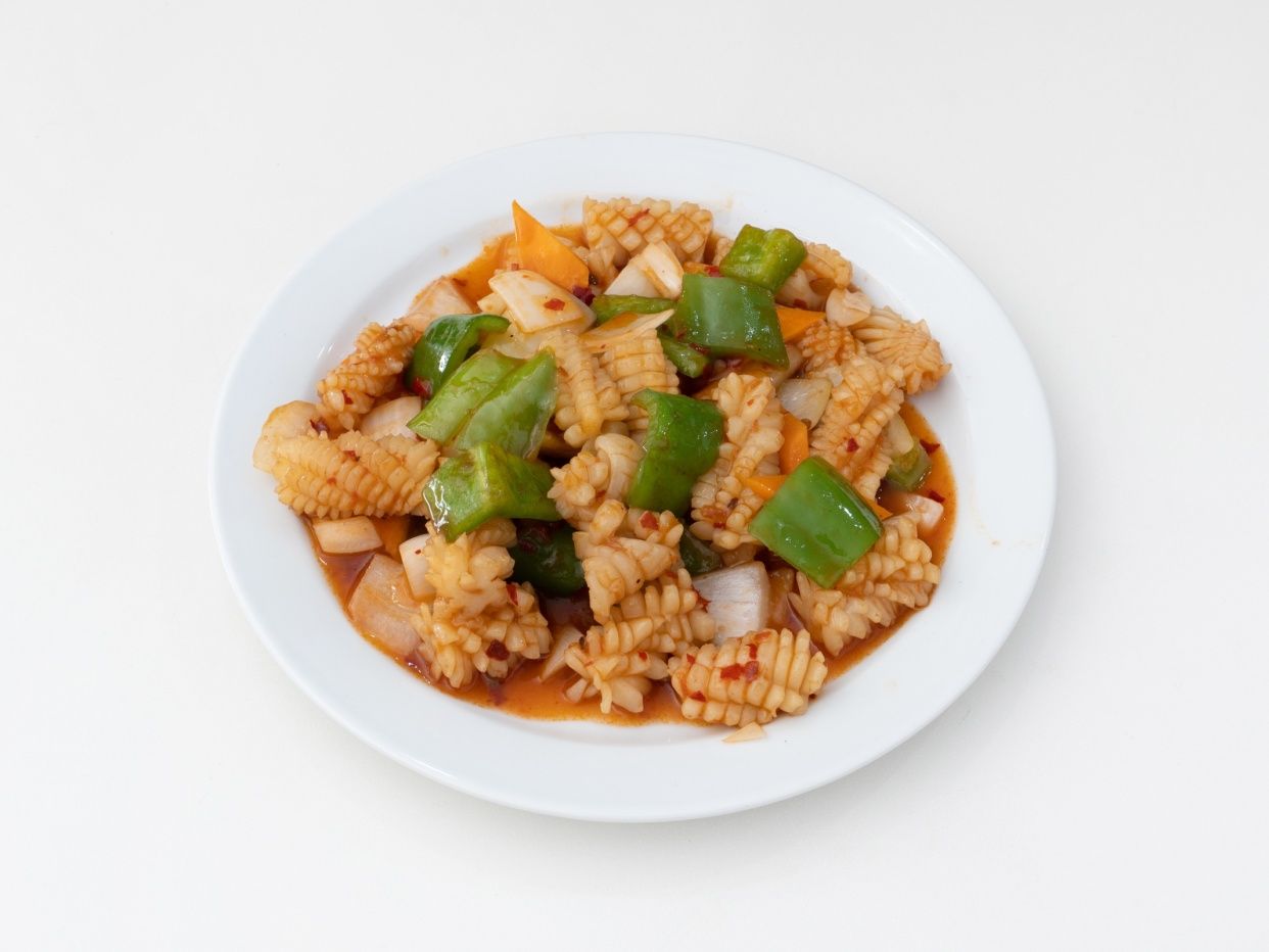Calamares con salsa picante