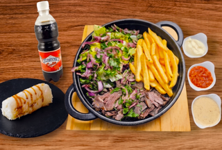KRAFT KEBAB WOŁOWO-BARANI [DANIE, BAKLAWA KOKOSOWA, COLA]