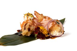 GUN9 Gunkan sake ebi 2 pezzi