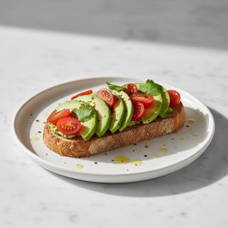 Tosta De Aguacate Y Tomate