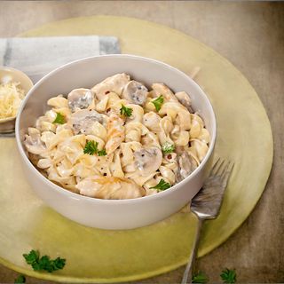 Pâtes Poulet Aux Champignons