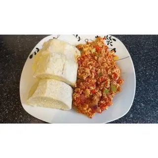 Cook Yam & Egg Sauce