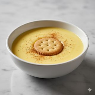 Natillas con galleta (porción)