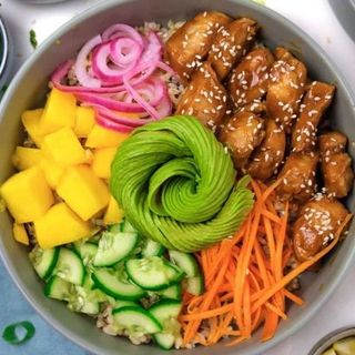 Poke Frango Teriyaki