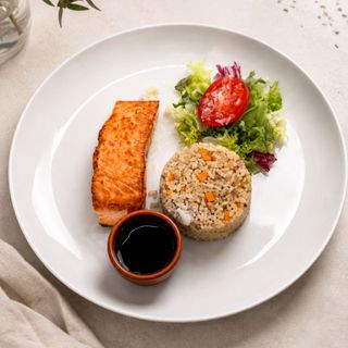Salmón fresco al horno