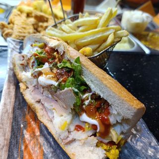 Sandwiche viande haché grande