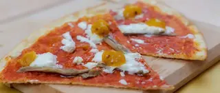 Pizza piatto la burratina