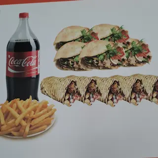 Menú Familiar Kebab (5 Uds.)