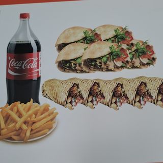 Menú Familiar Kebab (5 Uds.)