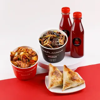 Комбо микс  Босо лагман с курицей и Wok лагман (920г)