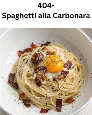 SPAGHETTI ALLO CARBONARA