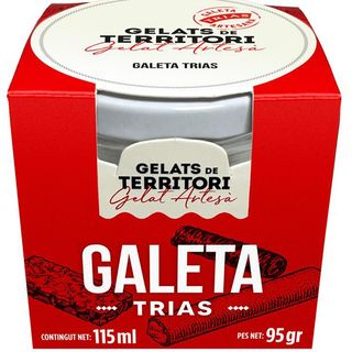 Postre helado de Galleta Trias