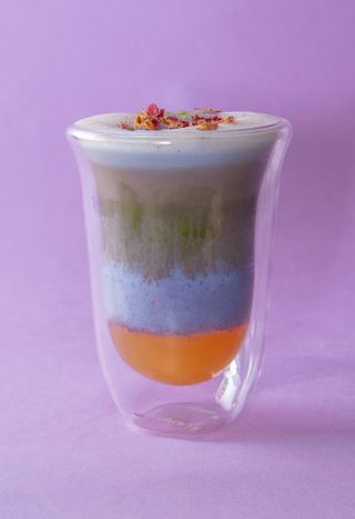 Matcha & Ube Marakuja Latte
