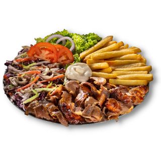 Dabo de vită &curcan la farfurie mare