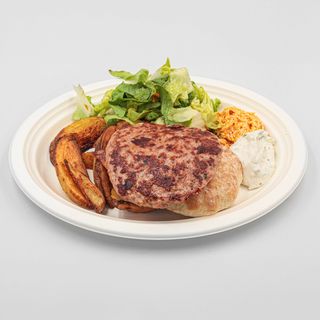 Комбо меню със свинска плескавица