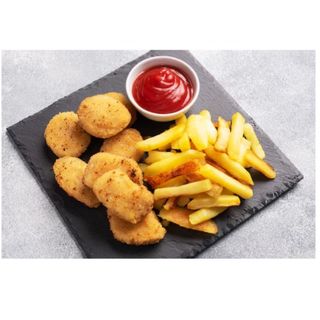 Chicken Nuggets Con Patatas Fritas