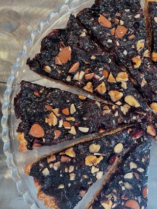 Crostata vegana del giorno - Mirtilli