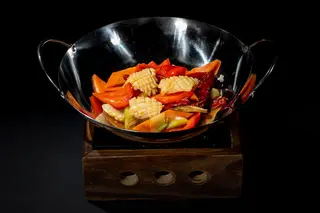 424 Scodella di fuoco con calamari