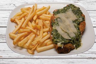 Milanesa de Ternera Rebozada de Espinaca