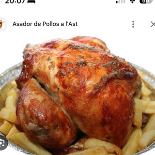 Menú  pollos Alast